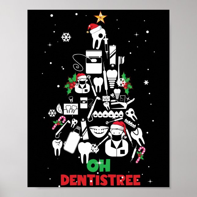 Affiche Oh Dentistree Dentist Dental Teintures Dental Arbr (Devant)