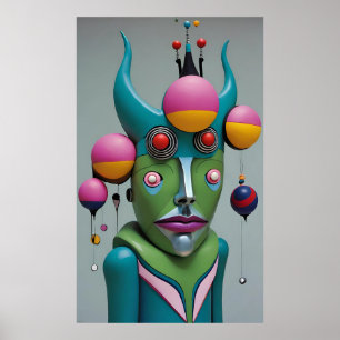 Affiche Oh God You Devil - Ken Gage Surreal Art