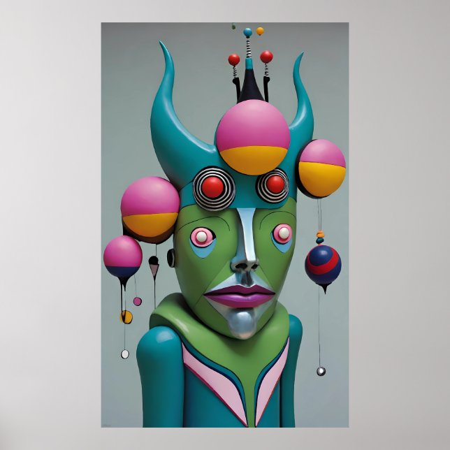 Affiche Oh God You Devil - Ken Gage Surreal Art (Devant)