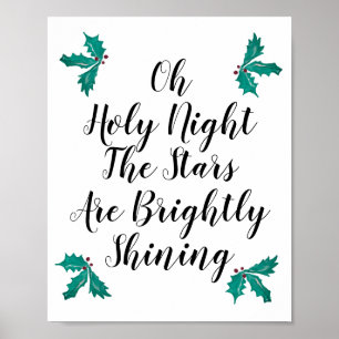 Affiche Oh Holy Night the Stars are Brightposter