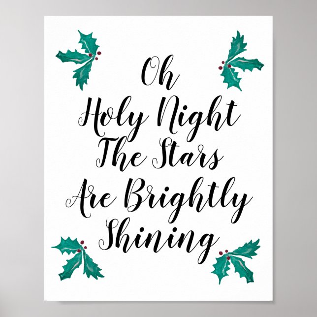 Affiche Oh Holy Night the Stars are Brightposter (Devant)