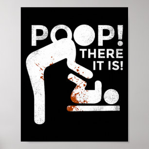 Affiche Oh il est là Maman Papa Bébé Change de Couche Drôl