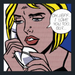 Affiche Oh JeffI Love You TooMais par Roy Lichtenstein<br><div class="desc">Oh JeffI Love You TooMais par Roy Lichtenstein</div>