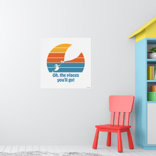 Affiche Oh, Les Endroits Où Tu Vas Aller ! Sunset rétro