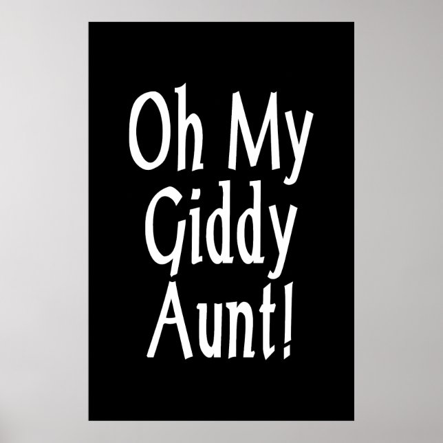 Affiche Oh Ma Tante Giddy ! (Devant)