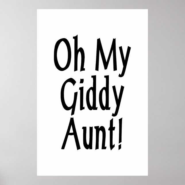 Affiche Oh Ma Tante Giddy ! (Devant)