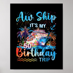 Affiche Oh mon bateau c'est mon voyage de croisière pour m