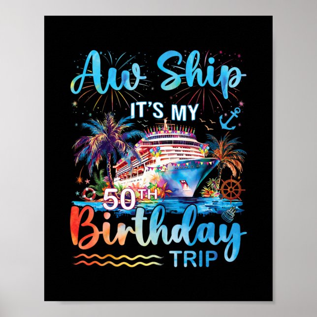 Affiche Oh mon bateau c'est mon voyage de croisière pour m (Devant)
