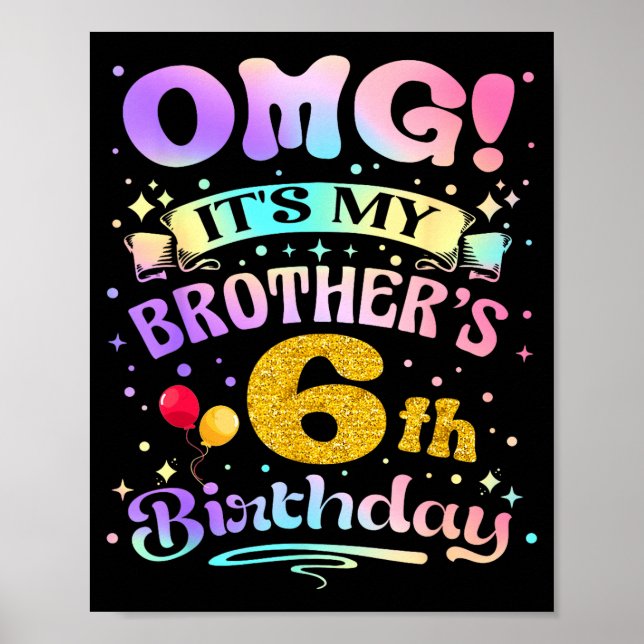Affiche Oh mon dieu, c'est l'anniversaire de mon frère, jo (Devant)