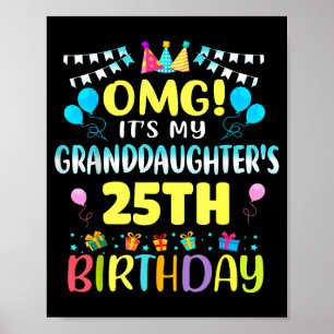 Affiche Oh mon dieu, c'est les 25 ans de ma petite-fille,