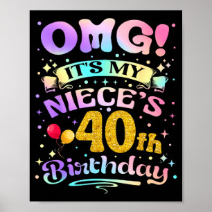 Affiche Oh mon dieu, c'est les 40 ans de ma nièce Joyeux 4