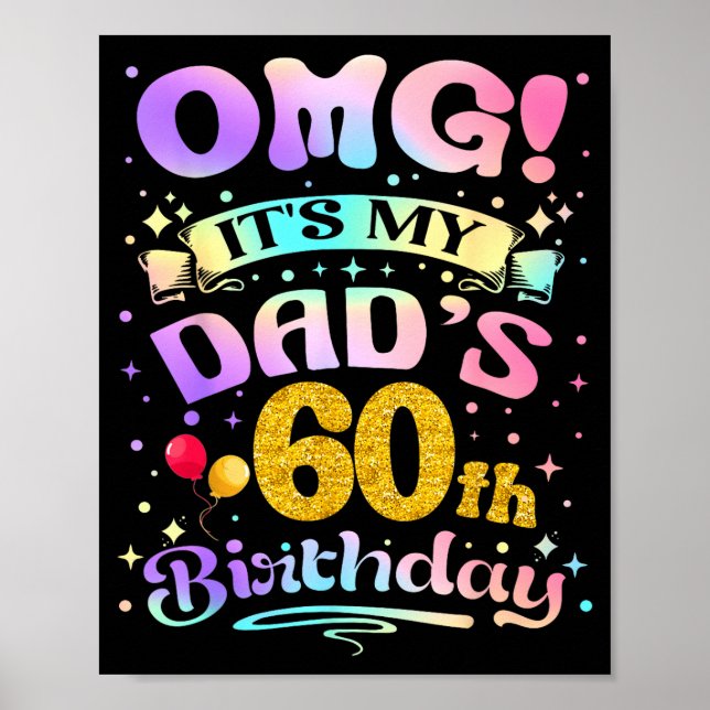 Affiche Oh mon dieu, c'est les 60 ans de mon père, joyeux  (Devant)