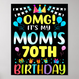 Affiche Oh mon dieu, c'est les 70 ans de ma maman Douce 70