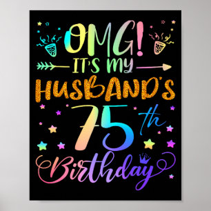 Affiche Oh mon dieu, c'est les 75 ans de mon mari Douce 75