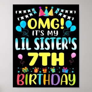 Affiche Oh mon dieu, c'est les 7 ans de ma petite soeur, 7