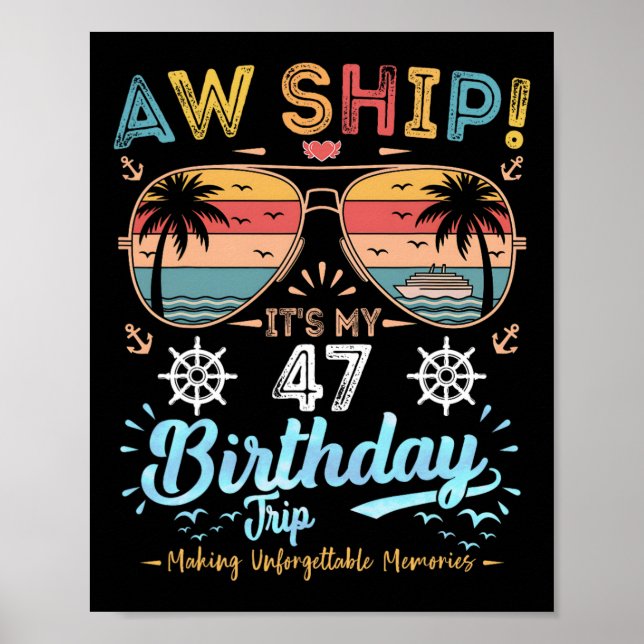 Affiche Oh mon dieu ! C'est mon 47e voyage de croisière d' (Devant)