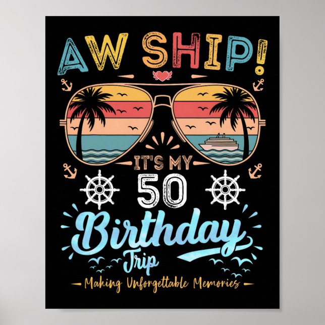 Affiche Oh mon dieu ! C'est mon voyage de croisière d'anni (Devant)