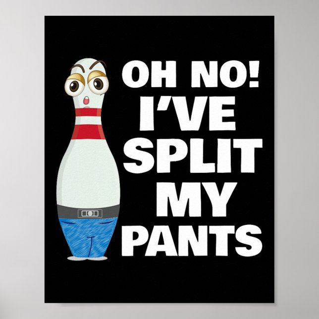 Affiche Oh Non, j'ai fractionné mon bol de pantalon (Devant)