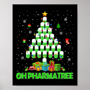Affiche Oh Pharmatree Pharmacie de l'Arbre de Noël Médicam