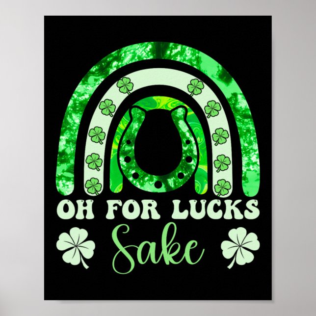 Affiche Oh Pour De La Chance St Patricks Day Hommes Femmes (Devant)