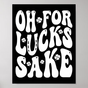 Affiche Oh Pour La Chance St Patrick Hommes Femmes Garçons