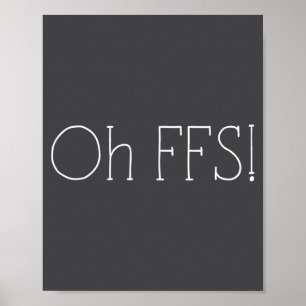 Affiche Oh punaise ! Citation drôle slogan sarcastique
