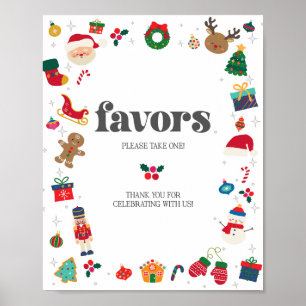 Affiche Oh Quel Amusant hiver Faveurs Noël Signe