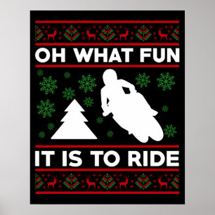 Affiche Oh Quel Plaisir De Rouler En Moto Cross