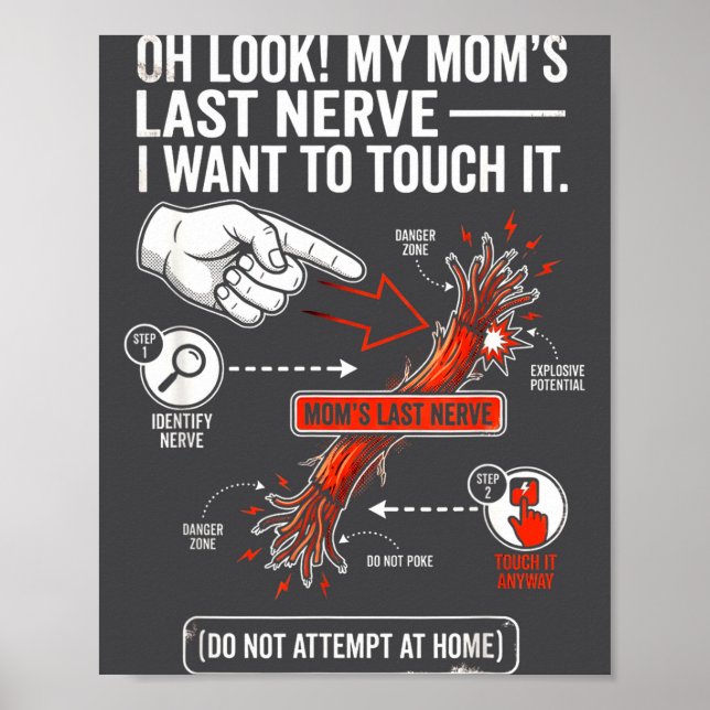 Affiche Oh Regarde Le Dernier Nerf De Ma Mère Je Veux Le T (Devant)