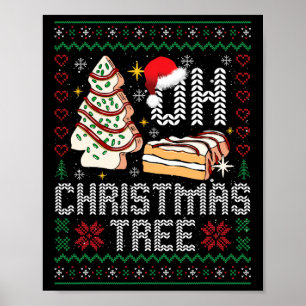 Affiche Oh sapin de Noël Gâteaux Debbie Becky Jen Gâteau l