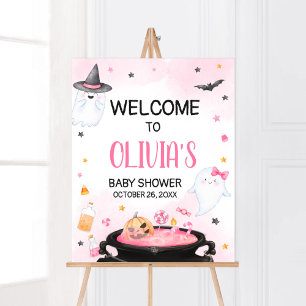 Affiche Oh Sheet Ghoul Halloween Baby shower Bienvenue