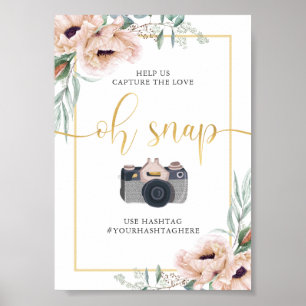 Affiche Oh Snap Floral