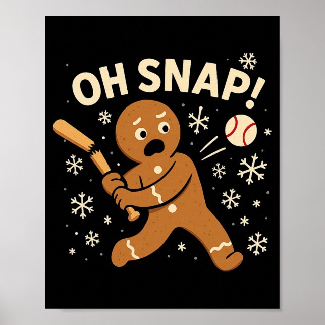 Affiche Oh Snap Gingerbreadman Christmas Sell _1  (Devant)