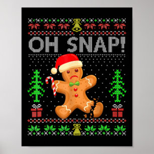Affiche Oh Snap Gingerpain homme Noël Noël Noël Noël Vacan