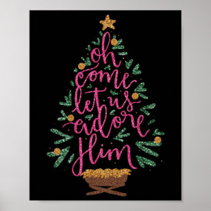 Affiche Oh Venez Admirez-Le Jésus Chrétien