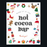 Affiche Oh What Fun Winter Christmas Hot Cococa Bar Sign<br><div class="desc">Oh Quel Amusant ! La meilleure façon de fêter son anniversaire avec style pendant la saison magique des fêtes ! Ce forfait modèle imprimable est conçu pour rendre inoubliable la fête d'anniversaire d'hiver de votre enfant. ← Si vous avez besoin d'un décor coordonné, veuillez vérifier ma collection correspondante. Si vous...</div>