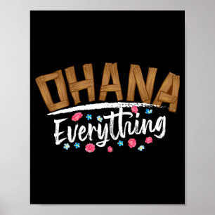 Affiche Ohana avant tout _ drôle famille hawaïenne d'abord