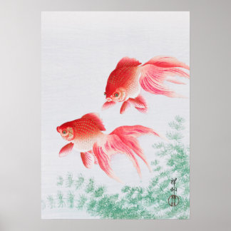 Affiche ohara koson's Japanese painting poster,vintage小原古邨