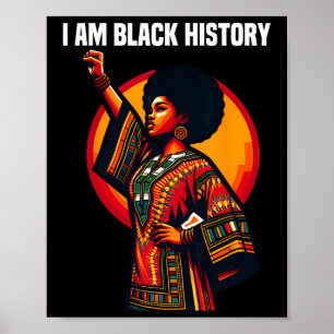 Affiche Ohene je suis Mois de l'histoire des Noirs América