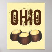 Ohio OH Beurre d'arachide Buckeye Buck Eye Nut Can