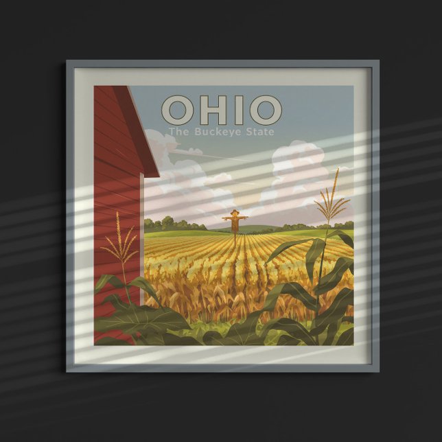 Affiche Ohio vintage (Créateur téléchargé)