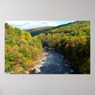 Affiche Ohiopyle River à l'automne I Pennsylvanie Automne