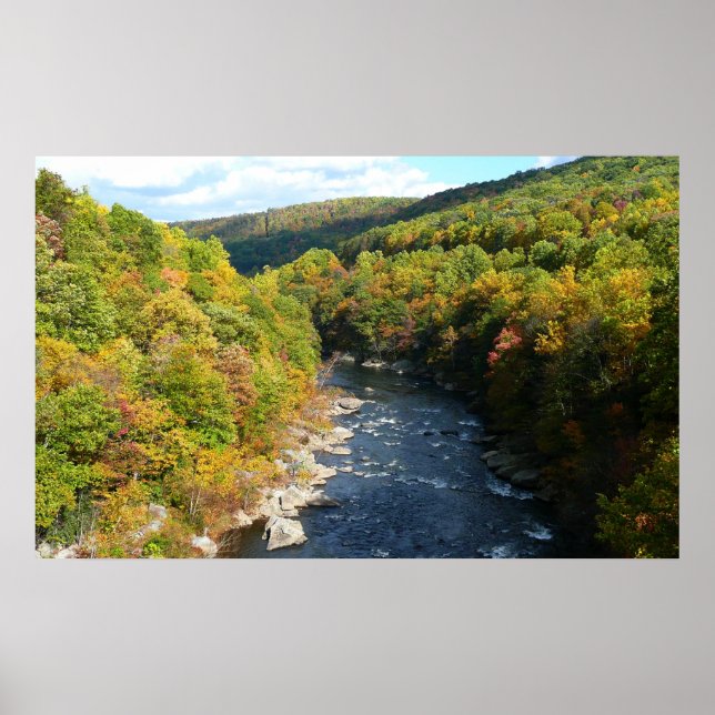 Affiche Ohiopyle River à l'automne I Pennsylvanie Automne (Devant)