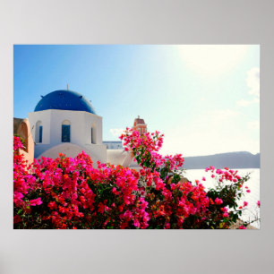 Affiche Oia Santorini, Grèce Photographie