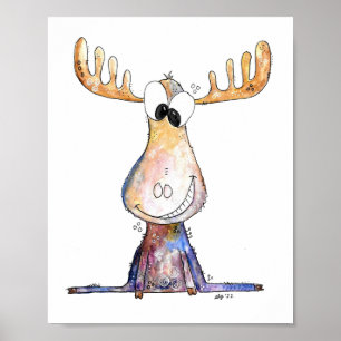 Affiche Oie blanche mignonne