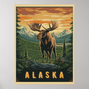 Affiche Oie d'Alaska - Wilderness Vintage
