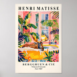 Affiche Oie Dans L'Art De La Baignoire Impression, Maximal