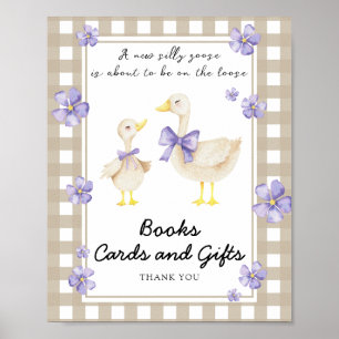 Affiche Oie - livres cartes et cadeaux