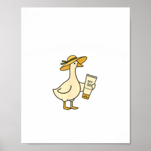 Affiche Oie pour appliquer de la crème solaire Vacances d'