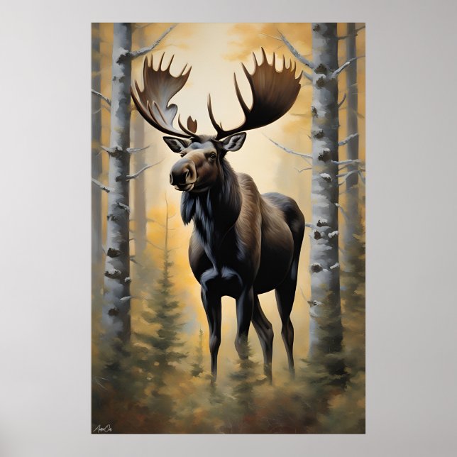 Affiche | Oie | Style de peinture (Devant)